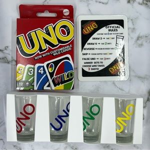 Adult Shot Glass Drunken Uno Drinking Game Set